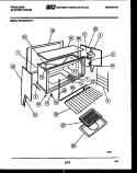 UPPER BODY PARTS Diagram and Parts List for REG638BNL1  Frigidaire Range