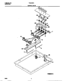 BURNER PARTS Diagram and Parts List for TGC3X3XCW1  Tappan Cooktop