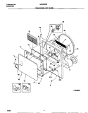 FRONT PANEL / LINT FILTER Diagram and Parts List for GDG546RES0  Gibson Dryer