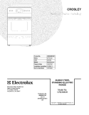COVER Diagram and Parts List for CRE3880HSSF  Crosley Range