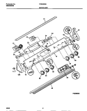 BACKGUARD Diagram and Parts List for FES300WAB3  Frigidaire Range