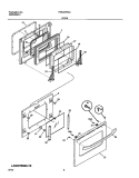 DOOR Diagram and Parts List for FES367BCC  Frigidaire Range