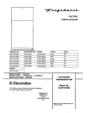 COVER Diagram and Parts List for GLRT214RAB2  Frigidaire Refrigerator