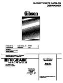 COVER Diagram and Parts List for GDP635RHR0  Gibson Dishwasher
