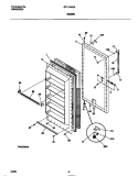 DOOR Diagram and Parts List for GFU14M9AW7  Gibson Freezer