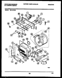 CONSOLE, CONTROL AND DRUM Diagram and Parts List for SM115PXD3  Frigidaire Washer