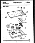 COOKTOP PARTS Diagram and Parts List for RB136CL2  Frigidaire Cooktop