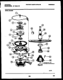 MOTOR PUMP PARTS Diagram and Parts List for DB418PW1  Frigidaire Dishwasher