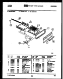 BROILER DRAWER PARTS Diagram and Parts List for 30-2239-00-03  Tappan Range