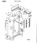 CABINET W / FAN ASSEMBLY Diagram and Parts List for FPGC21TAL3  Frigidaire Refrigerator