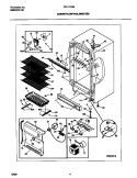 CABINET Diagram and Parts List for FFU17F9GW0  Frigidaire Freezer