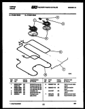 BROILER PARTS Diagram and Parts List for 73-3957-23-09  Tappan Range