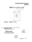 COVER Diagram and Parts List for NGSTR127AS0  Frigidaire Washer
