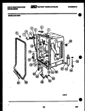 TUB AND FRAME PARTS Diagram and Parts List for SU180MXRV1  Frigidaire Dishwasher