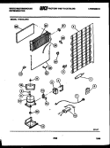 SYSTEM AND AUTOMATIC DEFROST PARTS Diagram and Parts List for RT215LCD0  Frigidaire Refrigerator