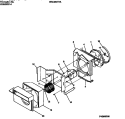AIR HANDLING Diagram and Parts List for WAC053T7A5  Frigidaire Air Conditioner