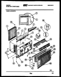 CABINET PARTS Diagram and Parts List for AL06A4EYB  Gibson Air Conditioner