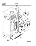 CABINET Diagram and Parts List for GLHT184RAQ6  Frigidaire Refrigerator