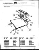 TOP AND MISCELLANEOUS PARTS Diagram and Parts List for SP550NXR1  Frigidaire Dishwasher