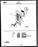 CONTROL PANEL Diagram and Parts List for SMS139T1B  Tappan Microwave