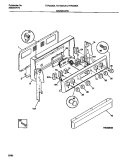 BACKGUARD Diagram and Parts List for FEF322BADC  Frigidaire Range