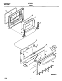 DOOR Diagram and Parts List for MEF325CGS4  Frigidaire Range