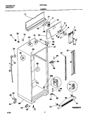 CABINET Diagram and Parts List for FRT21NGJB1  Frigidaire Refrigerator