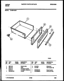 DRAWER PARTS Diagram and Parts List for 72-3981-23-01  Tappan Range