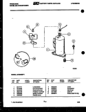 COMPRESSOR PARTS Diagram and Parts List for AH08MS5F1  Frigidaire Air Conditioner