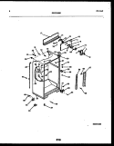 CABINET PARTS Diagram and Parts List for FPCEW21TIRW1  Frigidaire Refrigerator