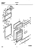 DOORS Diagram and Parts List for FRT16ICRHY1  Frigidaire Refrigerator