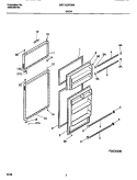 DOORS Diagram and Parts List for MRT15CPEW4  Frigidaire Refrigerator