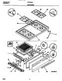TOP / DRAWER Diagram and Parts List for WGF323BAWB  Frigidaire Range
