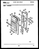 DOOR PARTS Diagram and Parts List for GFU21M9AW0  Gibson Freezer
