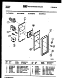 CONTROL PANEL Diagram and Parts List for 72-3657-00-04  Tappan Range
