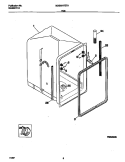 TUB Diagram and Parts List for MDS251RER1  Frigidaire Dishwasher