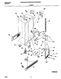 CABINET Diagram and Parts List for FRS22ZGGD0  Frigidaire Refrigerator