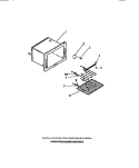 OVEN LINER, BAKE, BROIL ELEMENTS Diagram and Parts List for RA30BCW0  Frigidaire Range