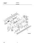 BACKGUARD Diagram and Parts List for FED300ASA  Frigidaire Range