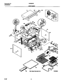 UPPER BODY Diagram and Parts List for FEB398CETB  Frigidaire Wall Oven