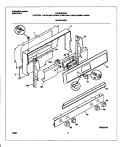 BACKGUARD Diagram and Parts List for FGF358CGSC  Frigidaire Range