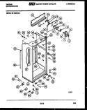 CABINET PARTS Diagram and Parts List for 95-1990-57-00  Tappan Refrigerator