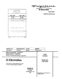 COVER Diagram and Parts List for FGF378ACF  Frigidaire Range