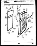 DOOR PARTS Diagram and Parts List for 95-1980-23-01  Tappan Refrigerator