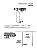 COVER Diagram and Parts List for FFU17F9GW2  Frigidaire Freezer