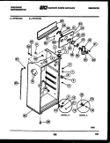 CABINET PARTS Diagram and Parts List for FP18TLW4  Frigidaire Refrigerator