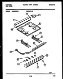 COOKTOP AND BURNER PARTS Diagram and Parts List for CG240SP2L02  Frigidaire Range