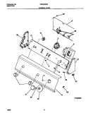 CONTROL PANEL Diagram and Parts List for WWS445RBW0  Frigidaire Washer