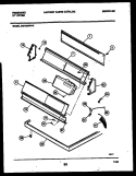 CONSOLE AND CONTROL PARTS Diagram and Parts List for DG7400PW2  Frigidaire Dryer