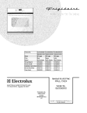 COVER Diagram and Parts List for GLEB30S9DQA  Frigidaire Wall Oven